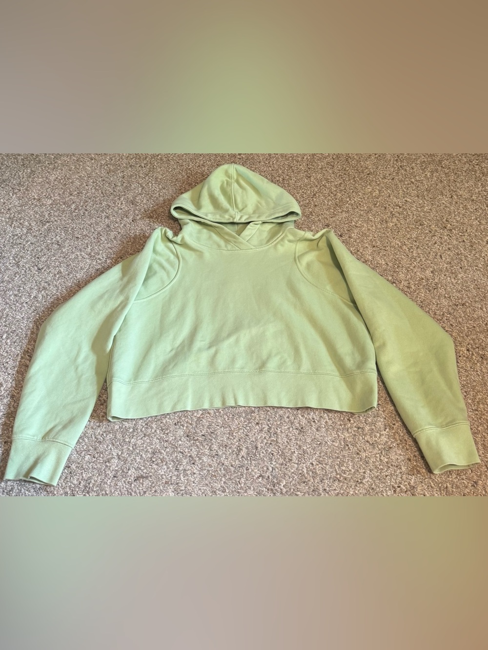 Lululemon Loungeful Cropped Hoodie Creamy Mint - Picture 2 of 5